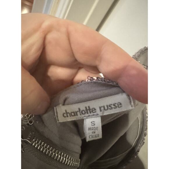 Charlotte Russe Small Strapless Pink Sequin Mini Dress - Picture 6 of 8